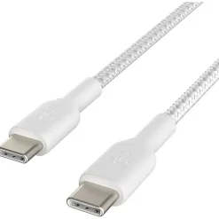 Belkin BoostCharge Braided USB-C To USB-C Cable, 1M/3.3ft, White