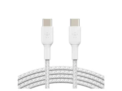 Belkin BoostCharge Braided USB-C To USB-C Cable, 1M/3.3ft, White