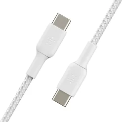 Belkin BoostCharge Braided USB-C To USB-C Cable, 1M/3.3ft, White
