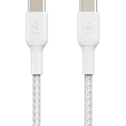 Belkin BoostCharge Braided USB-C To USB-C Cable, 1M/3.3ft, White