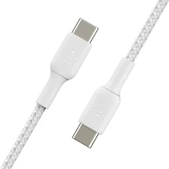 Belkin BoostCharge Braided USB-C To USB-C Cable, 1M/3.3ft, White