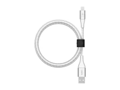 Belkin BoostCharge Braided USB-A To Lightning Cable - 6.6ft/2M, White