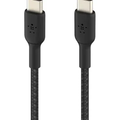 Belkin BoostCharge Braided USB-C To USB-C Cable, 1M/3.3ft, Black