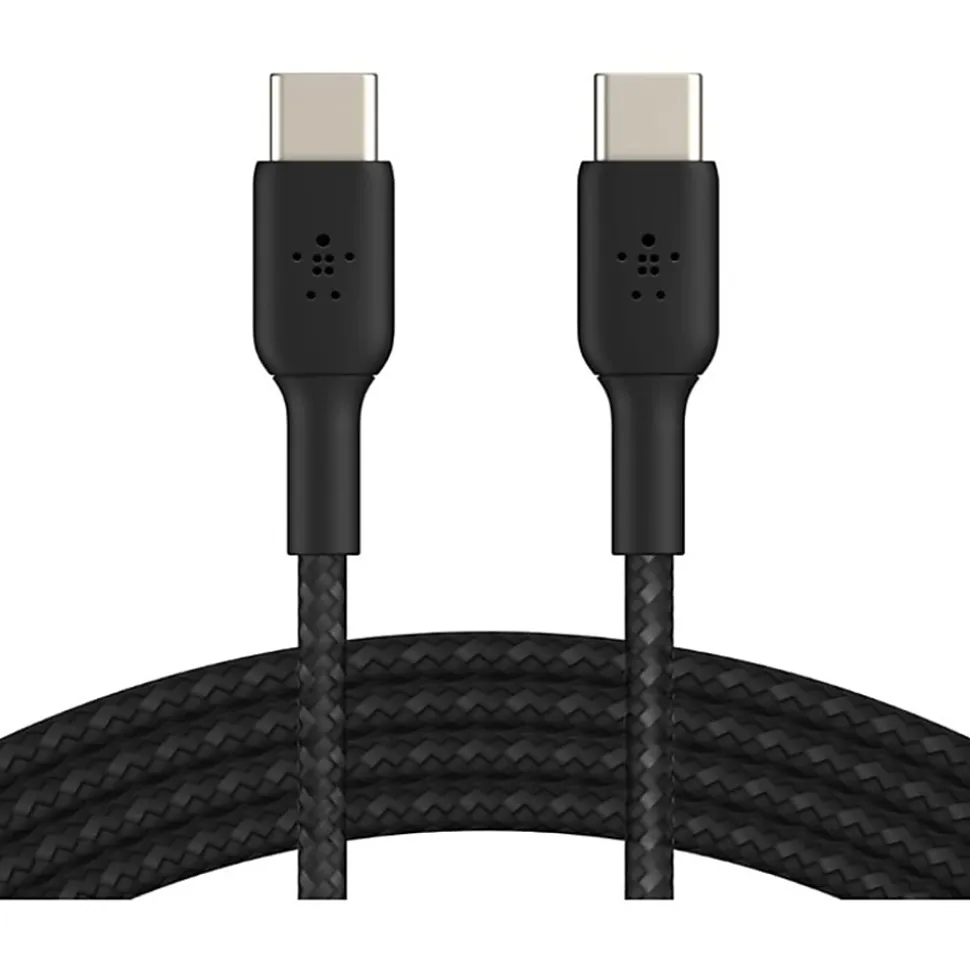 Belkin BoostCharge Braided USB-C To USB-C Cable, 1M/3.3ft, Black
