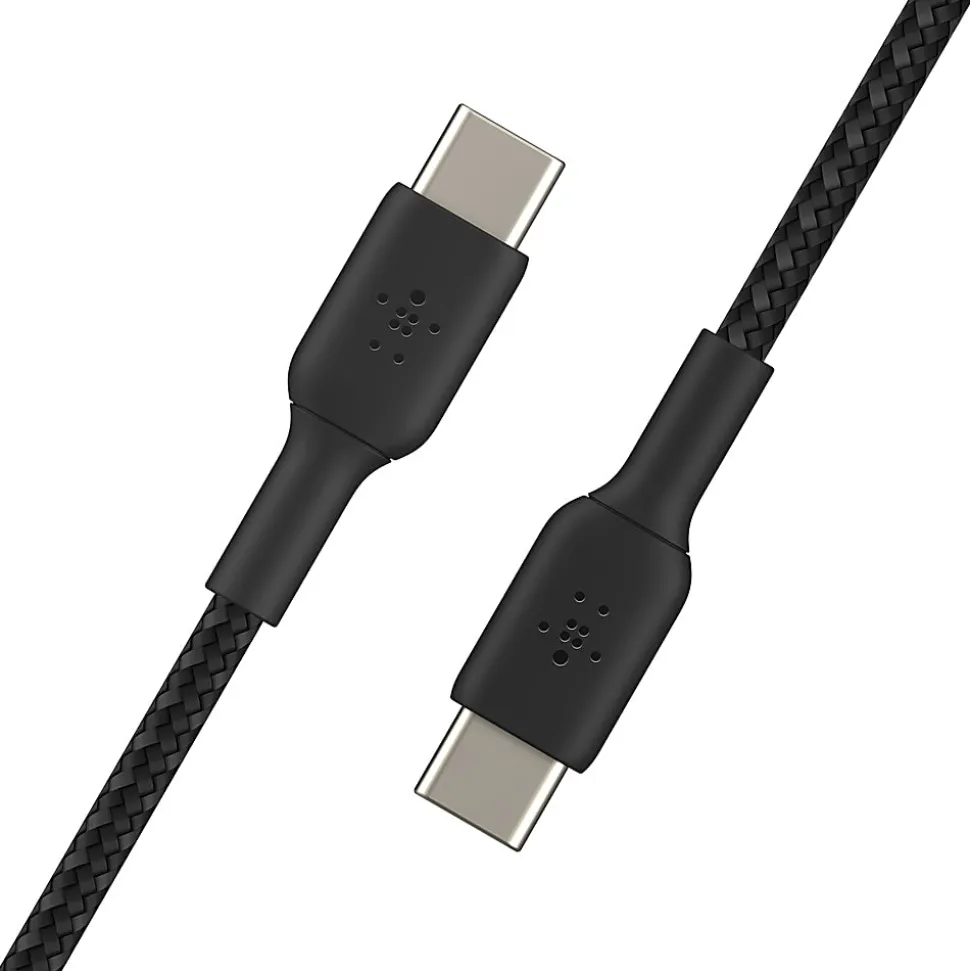 Belkin BoostCharge Braided USB-C To USB-C Cable, 1M/3.3ft, Black