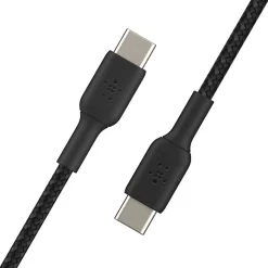 Belkin BoostCharge Braided USB-C To USB-C Cable, 1M/3.3ft, Black