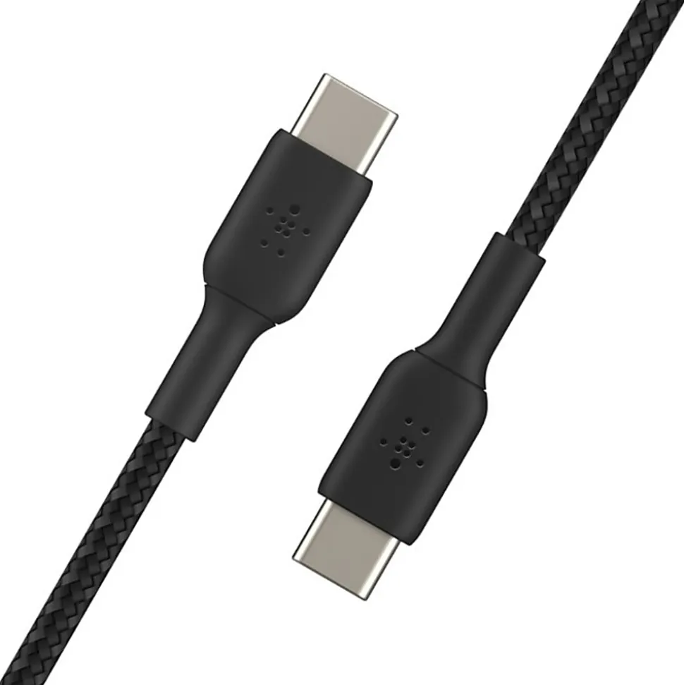 Belkin BoostCharge Braided USB-C To USB-C Cable, 1M/3.3ft, Black