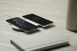 Belkin BoostCharge Dual 10-Watt Wireless Charging Pads, White