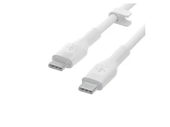 Belkin BoostCharge Flex Silicone USB-C To USB-C Cable, 3M/9.8 ft, White