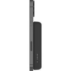 Belkin BoostCharge Magnetic Wireless Power Bank 5K + Stand - For iPhone 13 Pro, iPhone 12 - 5000 mAh - Black