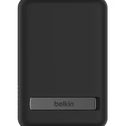 Belkin BoostCharge Magnetic Wireless Power Bank 5K + Stand - For iPhone 13 Pro, iPhone 12 - 5000 mAh - Black