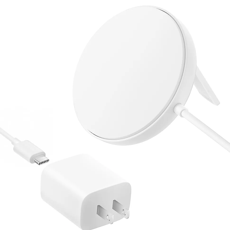 Belkin BoostCharge Magnetic Wireless Charging Pad, White, WIA011TTWH