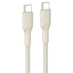 Belkin BoostCharge Pro Braided USB-C To USB-C 240W Charging Cable, Sand