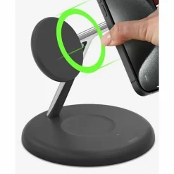 Belkin BoostCharge Pro Cradle - Wireless - iPhone, Apple Watch, AirPods - 3 Slot - Qi2 - Charging Capability - Black