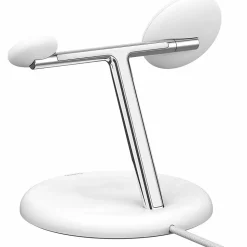 Belkin BoostCharge Pro Cradle - Wireless - iPhone, Apple Watch, AirPods - 3 Slot - Qi2 - Charging Capability - White