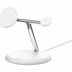 Belkin BoostCharge Pro Cradle - Wireless - iPhone, Apple Watch, AirPods - 3 Slot - Qi2 - Charging Capability - White