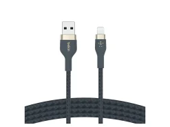 Belkin BoostCharge Pro Flex Braided USB-A to Lightning Cable, 2M/6.6FT, Blue