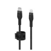 Belkin BoostCharge Pro Flex Braided USB-C To Lightning Cable, 2M/6.6ft, Black