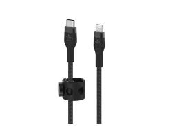 Belkin BoostCharge Pro Flex Braided USB-C To Lightning Cable, 2M/6.6ft, Black