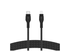 Belkin BoostCharge Pro Flex Braided USB-C To Lightning Cable, 2M/6.6ft, Black
