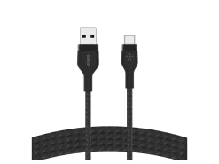 Belkin BoostCharge Pro Flex Braided USB-A To Lightning Cable, 1M/3.3FT, Black