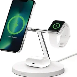 Belkin BoostCharge Pro 3-in-1 Wireless Charger, White