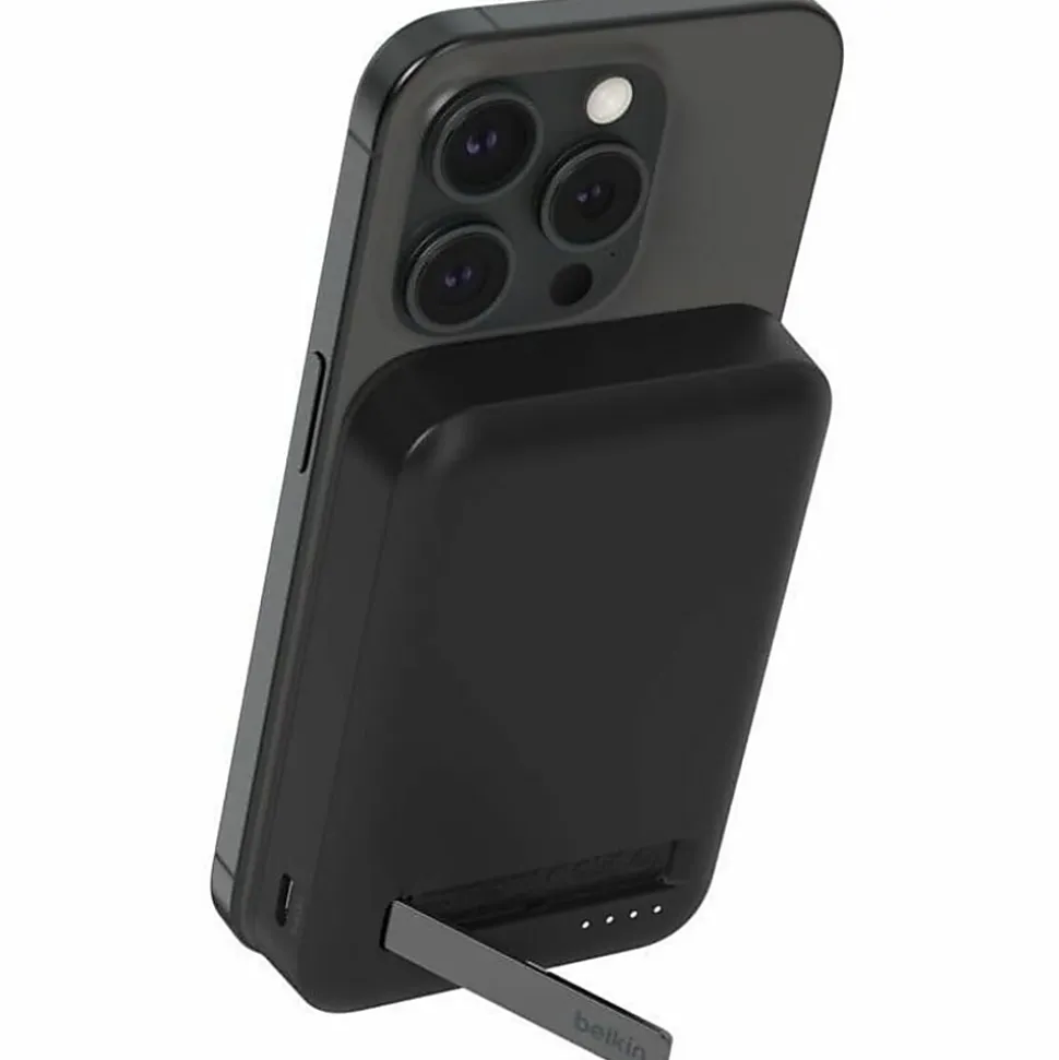 Belkin BoostCharge Pro Power Bank Magnetic Power Bank With Qi2 15W 10K - For Qi2-enabled Device, iPhone, Smartphone - Black