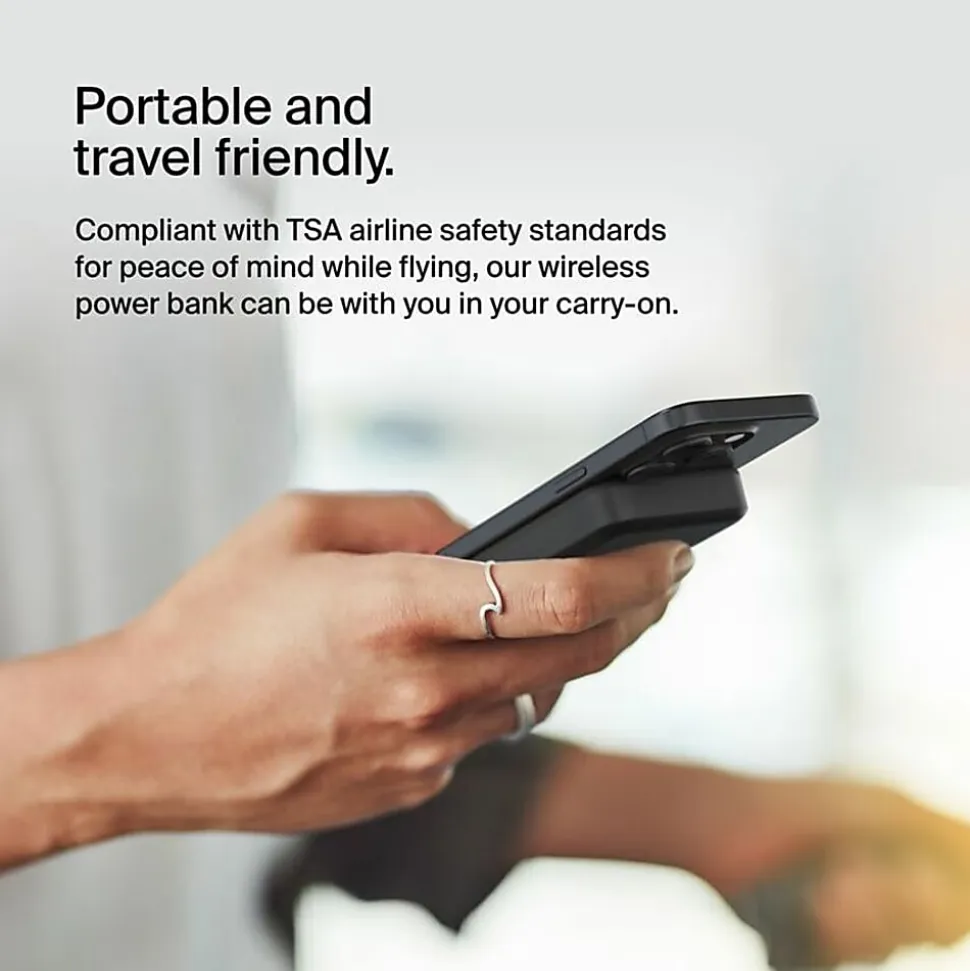 Belkin BoostCharge Pro Power Bank Magnetic Power Bank With Qi2 15W 10K - For Qi2-enabled Device, iPhone, Smartphone - Black