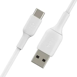 Belkin BoostCharge USB-A To USB-C PVC Cable (2M/6.6ft), White