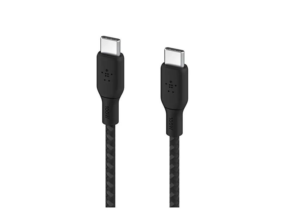 Belkin BoostCharge USB-C to USB-C Power Cable, 100W Power Delivery, 2M, 6.6ft, Black