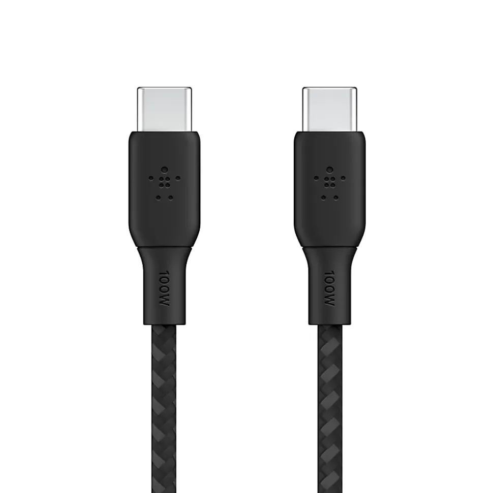 Belkin BoostCharge USB-C to USB-C Power Cable, 100W Power Delivery, 2M, 6.6ft, Black