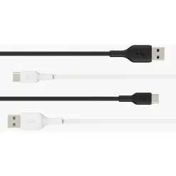 Belkin BoostCharge USB-C to USB-A Cable (1 meter/3.3 foot, White) - 3.28 ft USB/USB-C Data Transfer Cable - CAB001BT1MWH