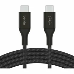 Belkin BoostCharge USB-C to USB-C Cable 240W - 6.56 ft USB-C Data Transfer Cable  - CAB015BT2MBK
