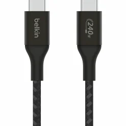 Belkin BoostCharge USB-C to USB-C Cable 240W - 6.56 ft USB-C Data Transfer Cable  - CAB015BT2MBK
