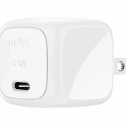 Belkin BoostCharge USB-C Wall Charger For iPhone/Samsung/Google, White