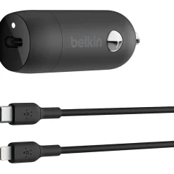 Belkin Boost↑Charge™ 30-Watt Fast Car Charger, Black