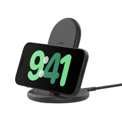 Belkin BoostCharge Wireless Charging Stand With 20W USB-C, Black, WIB006TTBK