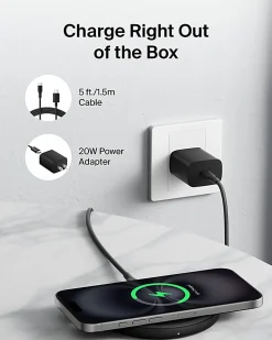 Belkin BoostCharge 15W Wireless Charging Pad, Black
