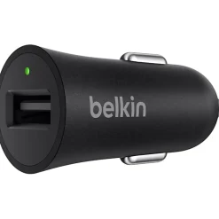 Belkin® BOOST UP⢠Quick Charge⢠3.0 Car Charger with USB-A to USB Type-C Cable, 4', Black