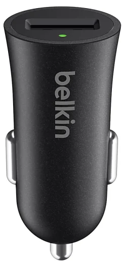 Belkin® BOOST UP™ Quick Charge™ 3.0 Car Charger with USB-A to USB Type-C Cable, 4', Black
