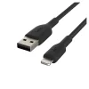 Belkin Braided Lightning Cable USB-A To Lightning, 6.5ft/2m, Black