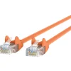 Belkin Cat5e Patch Cable - RJ-45 Male Network - RJ-45 Male Network - 10ft - Orange