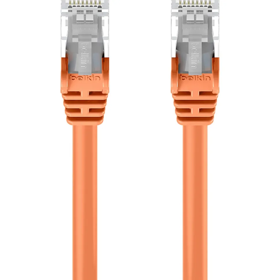 Belkin Cat5e Patch Cable - RJ-45 Male Network - RJ-45 Male Network - 10ft - Orange