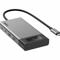 Belkin Connect 8-Port Dual Display USB-C Hub For Display, Monitor, Workstation, Notebook, MacBook, Tablet, Smartphone