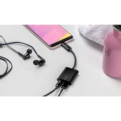 Belkin® Connect USB-C Audio And Charge Adapter, 60W, Black