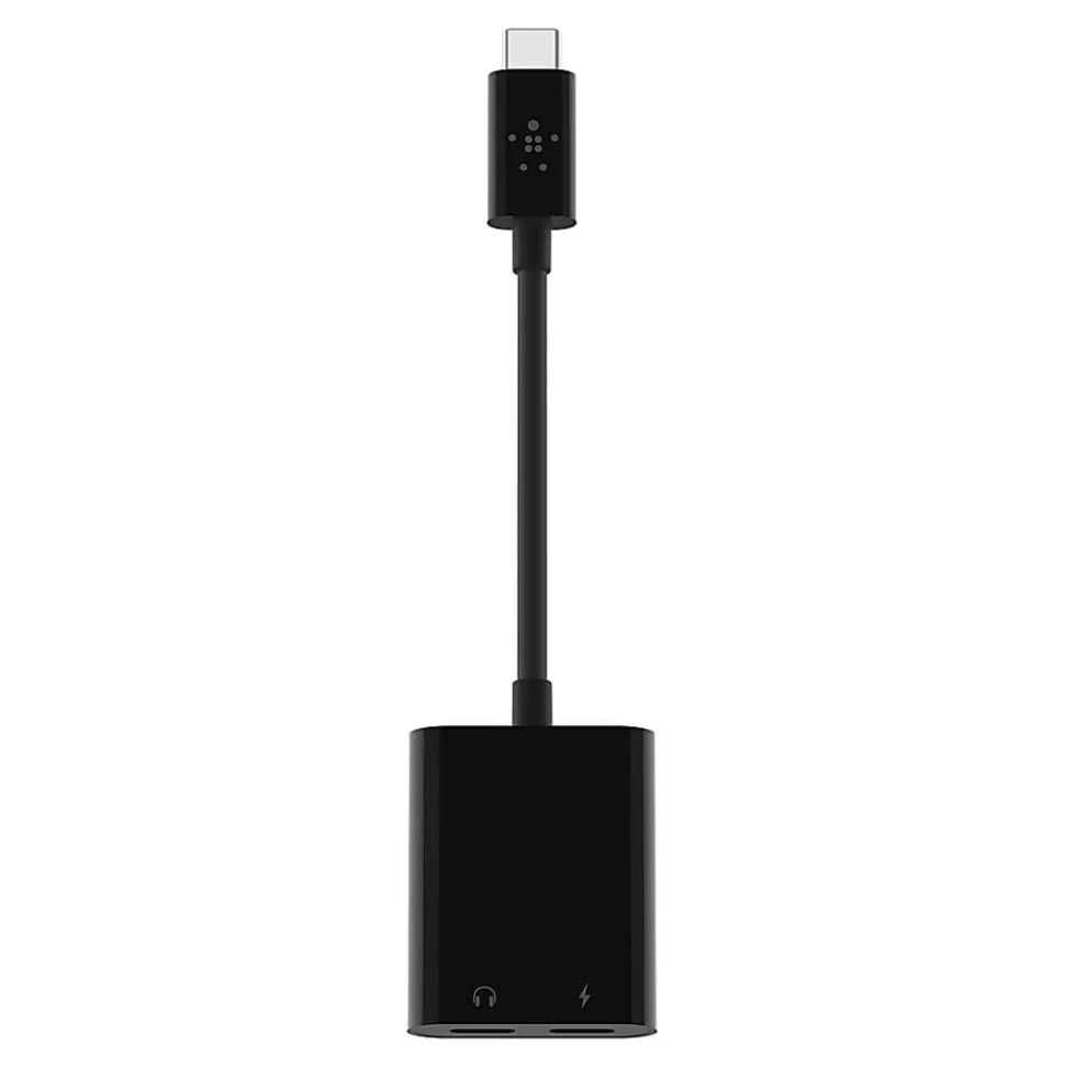 Belkin® Connect USB-C Audio And Charge Adapter, 60W, Black