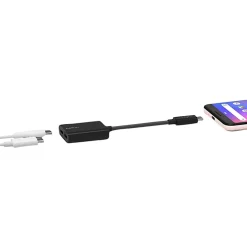 Belkin® Connect USB-C Audio And Charge Adapter, 60W, Black