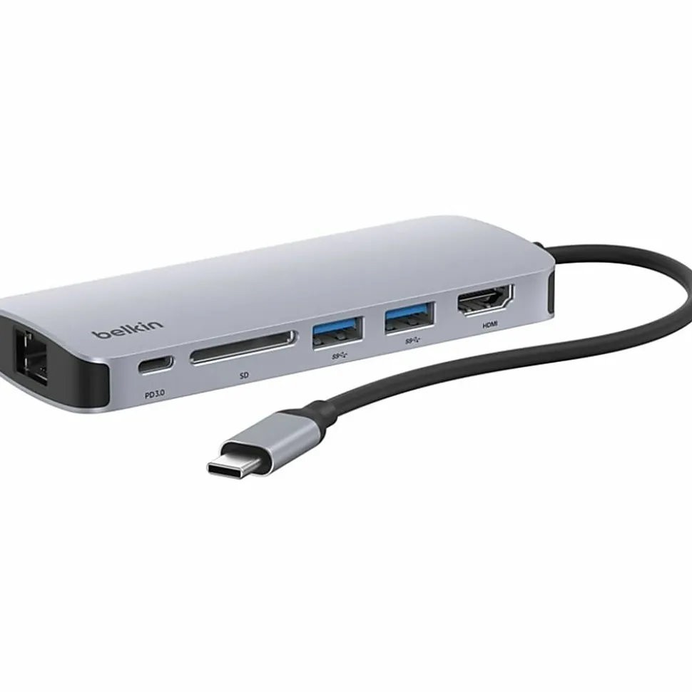 Belkin Connect USB-C 6-in-1 Multiport Hub, AVC008FQSGYV2
