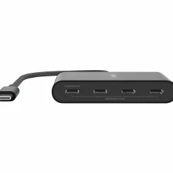 Belkin Connect USB-C 4-Port Hub, Adapter Dongle, 4xUSB-C Ports & 100W PD Max 10Gbps Data Transfer Mac/Chromebook - AVC018BTBK