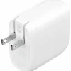 Belkin Dual USB-C Wall Charger w/PPS 60W for Apple iPhone, Galaxy, Google - Compatible w/USB-C to Lightning & US - WCB010DQWH